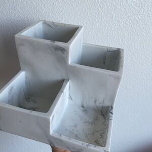 Marble Look White Organizer